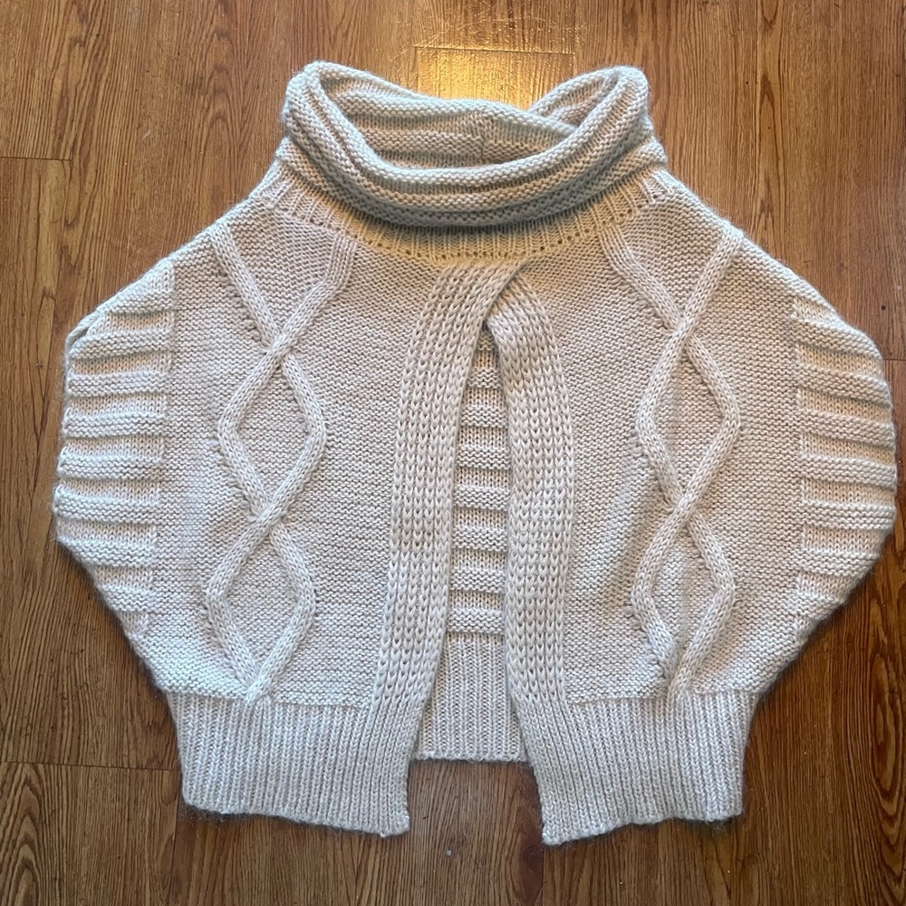Tarnish Cowl Neck style shrug .